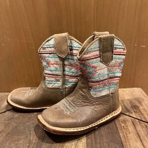 Roper Toddler Western Boots in Brown and Multicolor